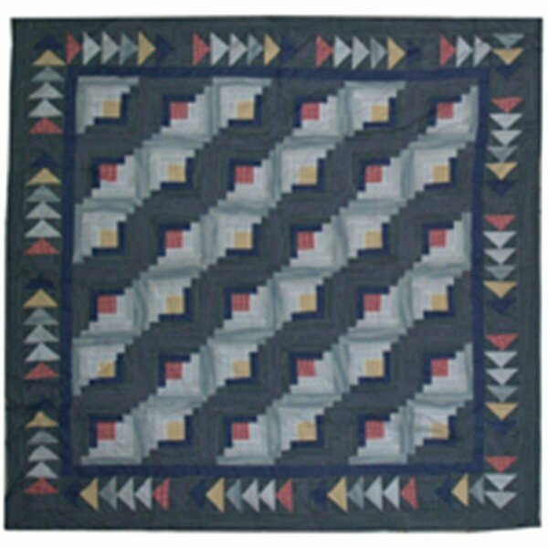 Patch Magic Sail Log Cabin- Shower Curtain 72 x 72 in. CSSLC